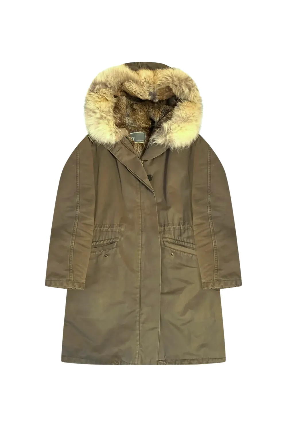 Tüylü Kapüşonlu Parka