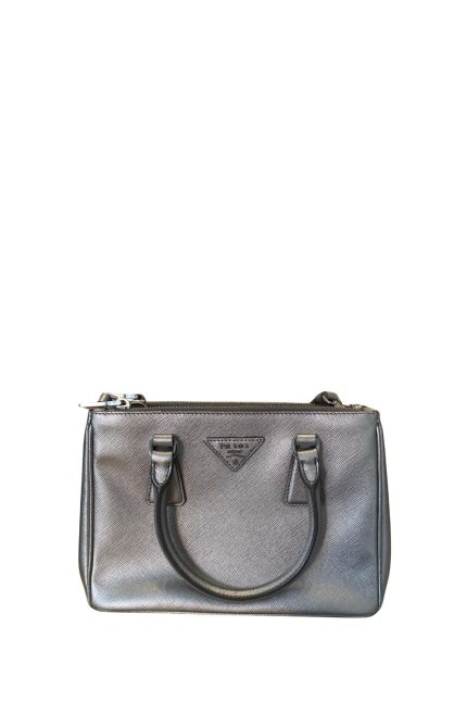 Saffiano Deri Galleria Double Zip Mini Omuz Çantası