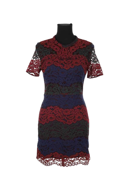 Dantel Detaylı Mini Elbise