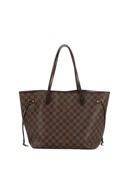 Damier Ebene Neverfull II MM Omuz Çanta