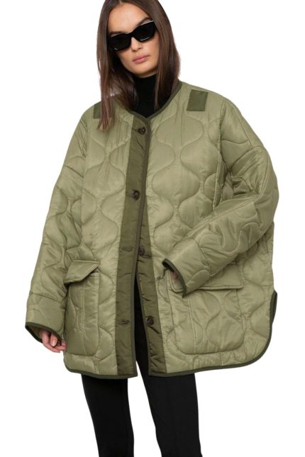 Teddy Quilted Oversızed Ceket