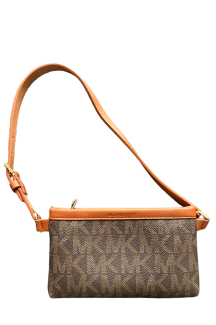 Monogram Desenli Bel Çantası