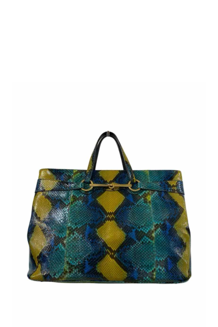 Bright Bit Python Tote Omuz Çantası