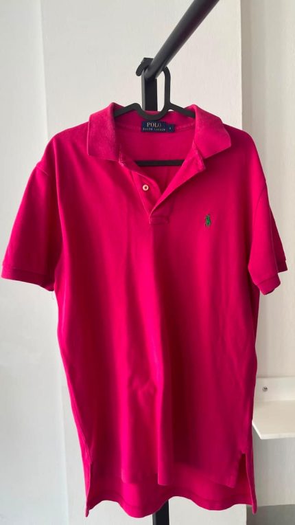 Pembe Polo Yaka Tişört