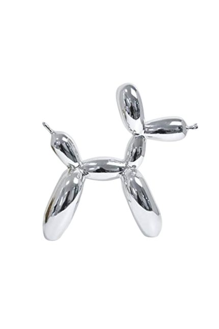 Jeff Koons Large Balloon Dog Gümüş Heykel
