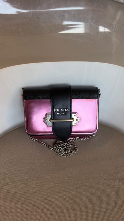 Cahier Metalik Pembe Omuz Çantası / Bel Çantası