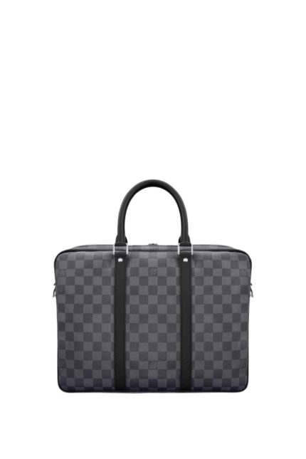 Porte-Documents Voyage PM Damier Graphite Kanvas Omuz Çantası