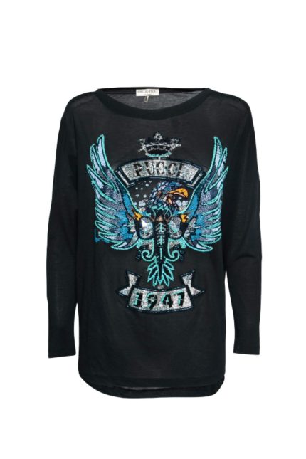 Boncuk İşlemeli T-Shirt