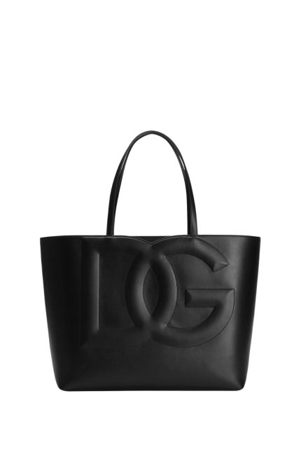 Medium Calfskin DG Logo Omuz Çantası