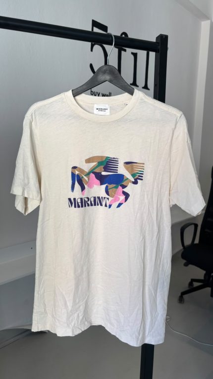 Ekru Baskılı T-Shirt