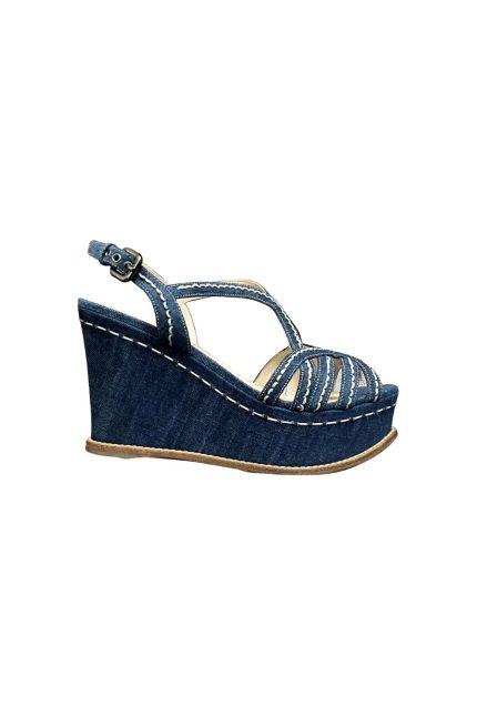 Denim Topuklu Ayakkabı