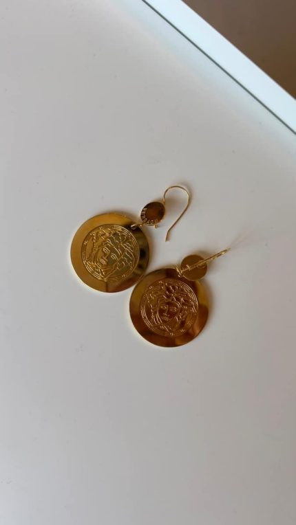 Medusa Coin Küpe
