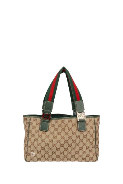 GG Canvas Tote Omuz Çantası