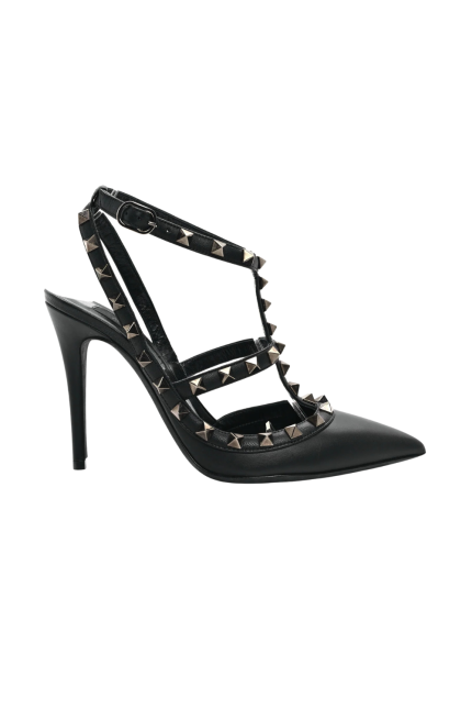 Rockstud Bilek Kayışlı Topuklu Ayakkabı