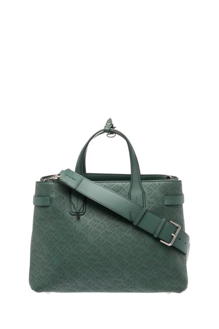 Medium Banner Perforated Tote Omuz Çantası