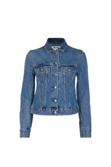 Koyu Mavi Denim Ceket