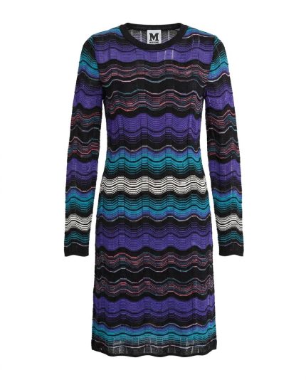 Chevron Midi Elbise