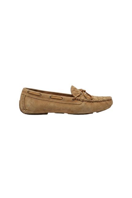 Bej Süet Loafer