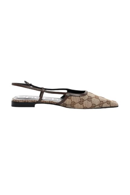 GG Canvas Slingback Babet