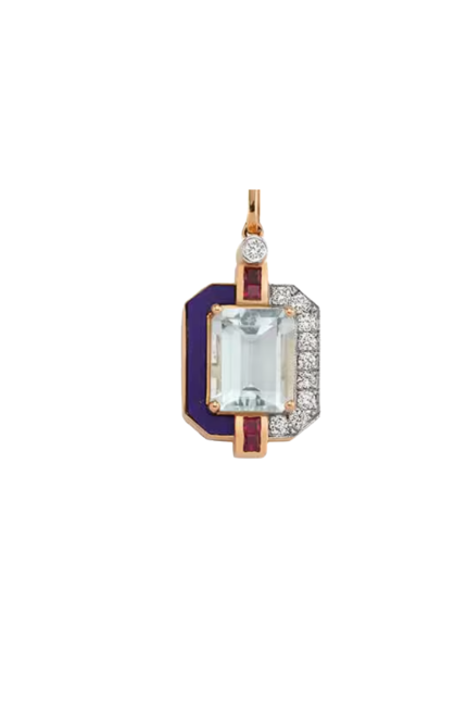 Luna Luce Aurora Aqua Marine Kolye