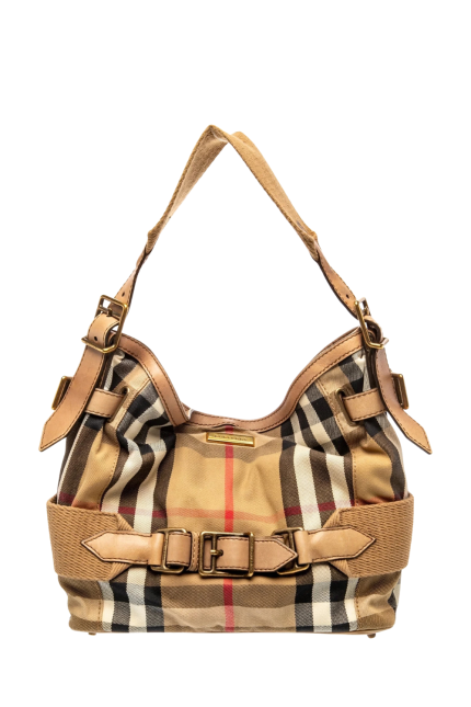 House Check Parsons Hobo Omuz Çantası
