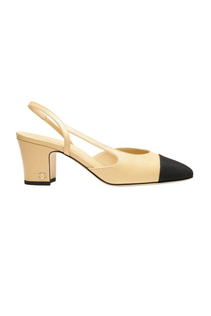 Slingback Deri Topuklu Ayakkabı