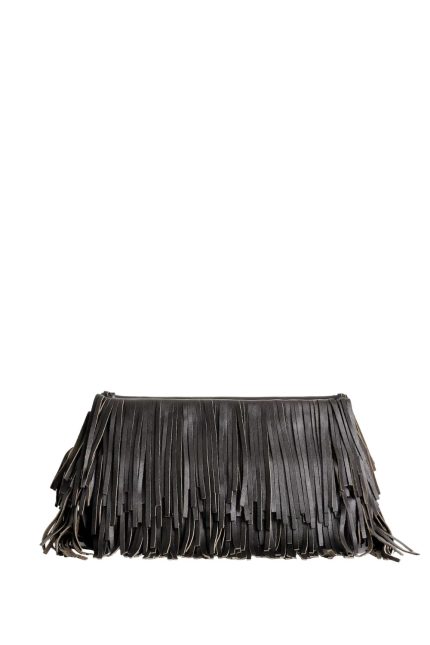 Fringed Deri Omuz Çantası