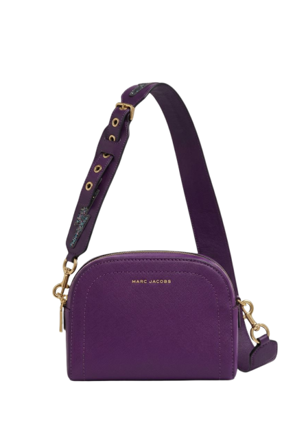 Playback Mor Saffiano Deri Crossbody Omuz Çantası